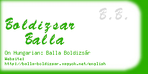 boldizsar balla business card