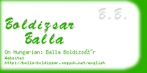 boldizsar balla business card